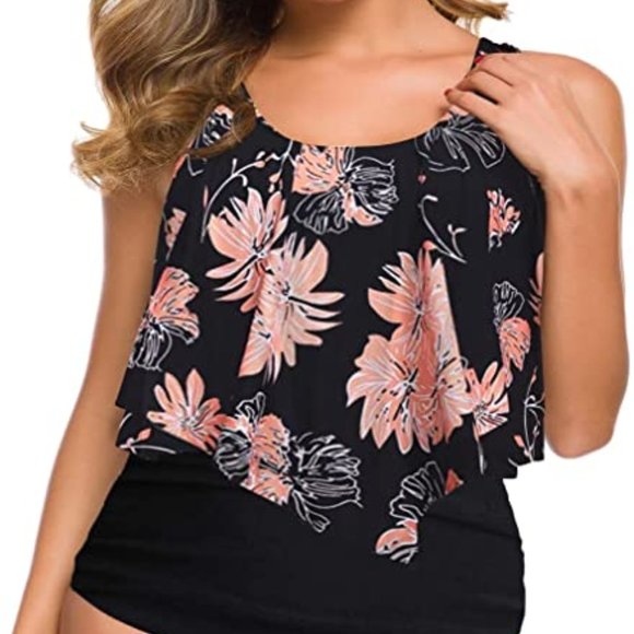 SouqFone Swimsuits for Women Two Piece Bathing Suit Size 2XL - Picture 2 of 9